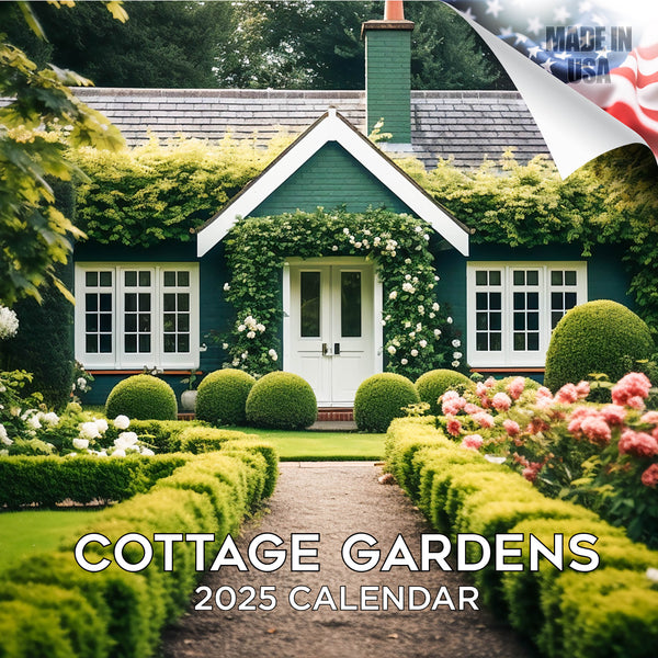 Cottage Gardens Wall Calendar 2026 – MegaCalendars.com