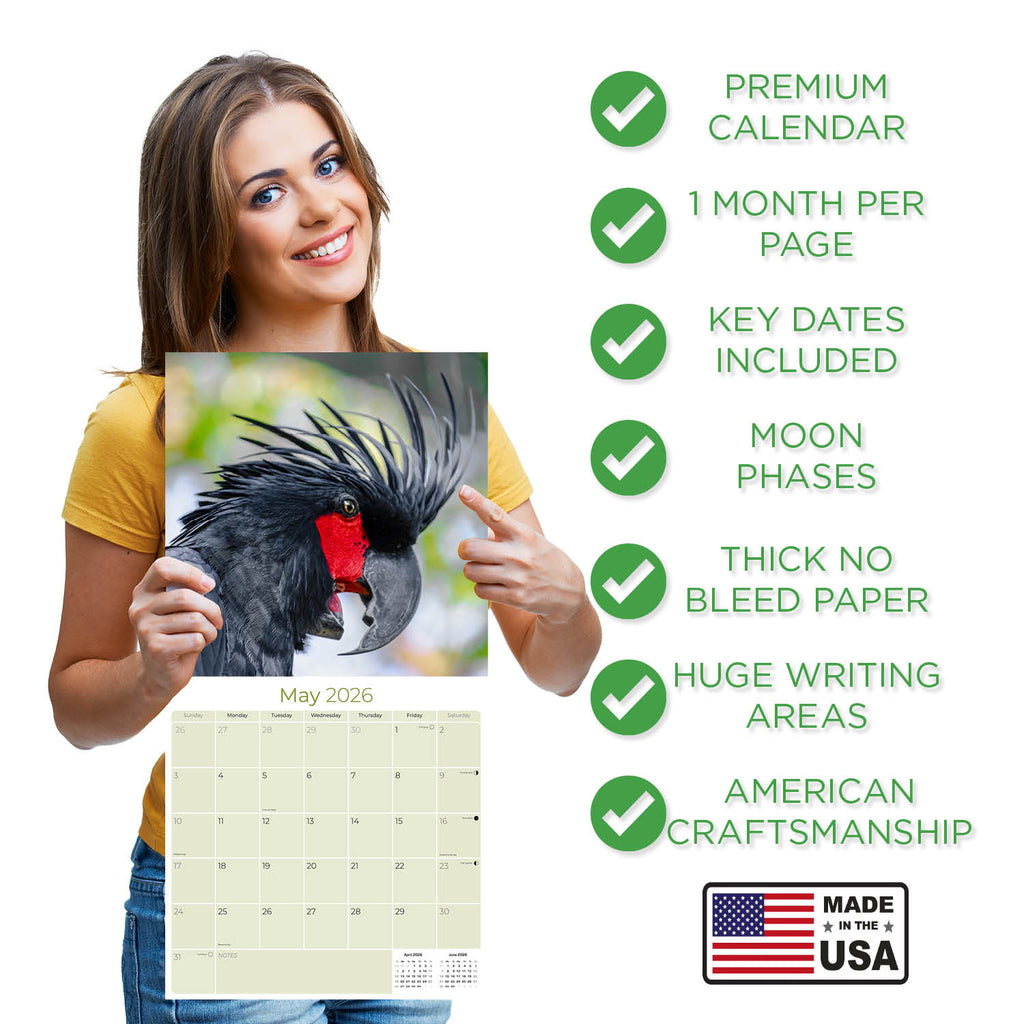 Cockatoos Wall Calendar 2026