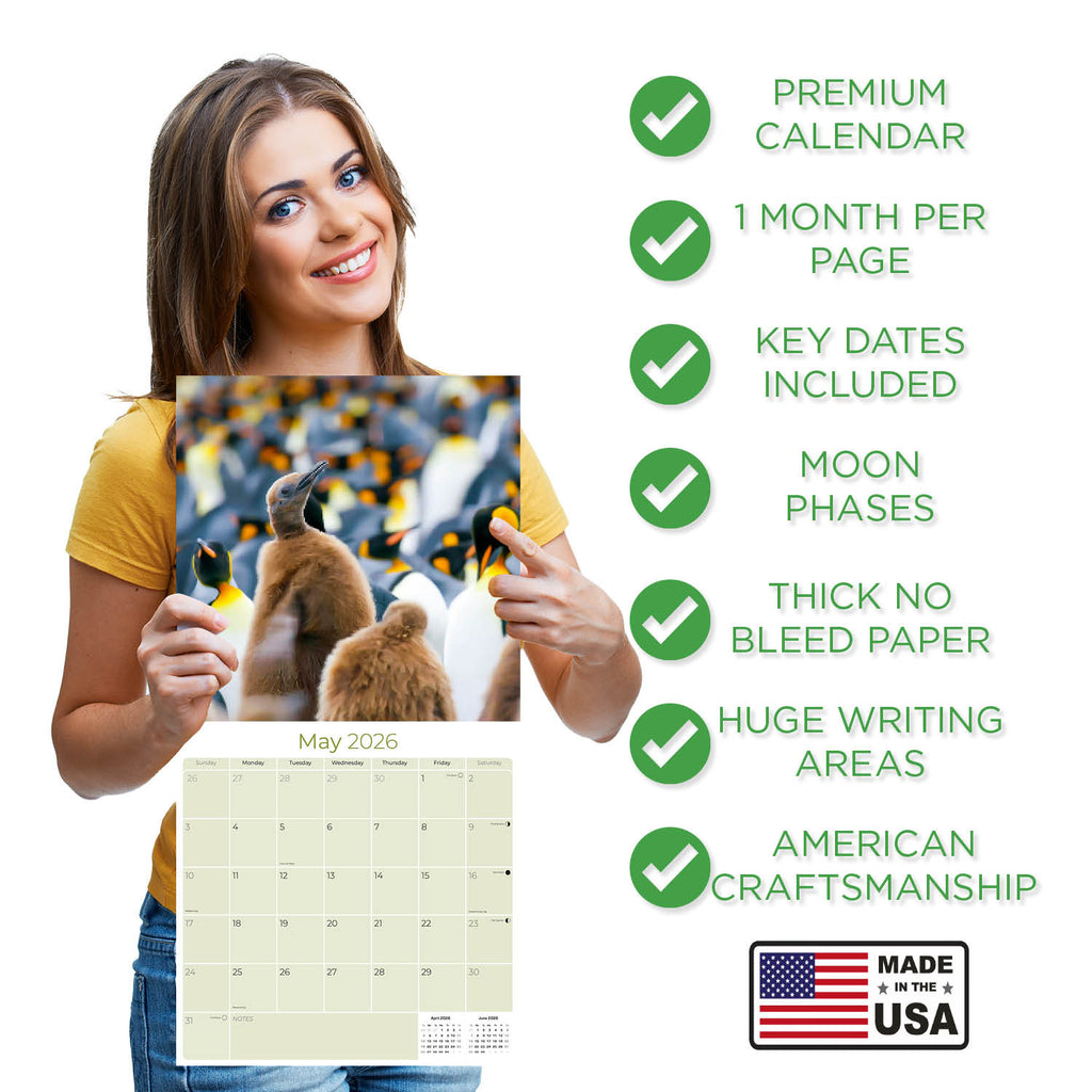 Penguins Calendar 2026