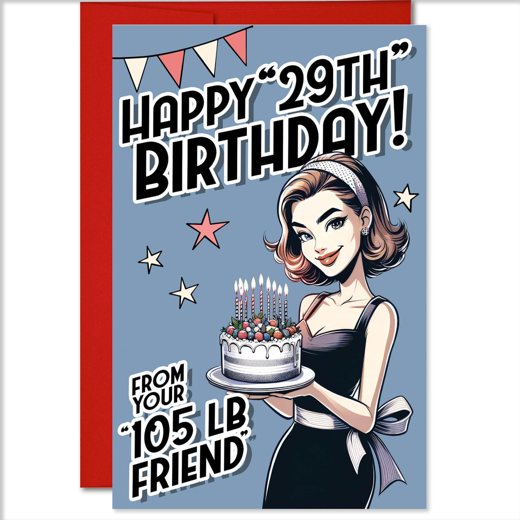 Happy "29" ... Birthday Greeting Card