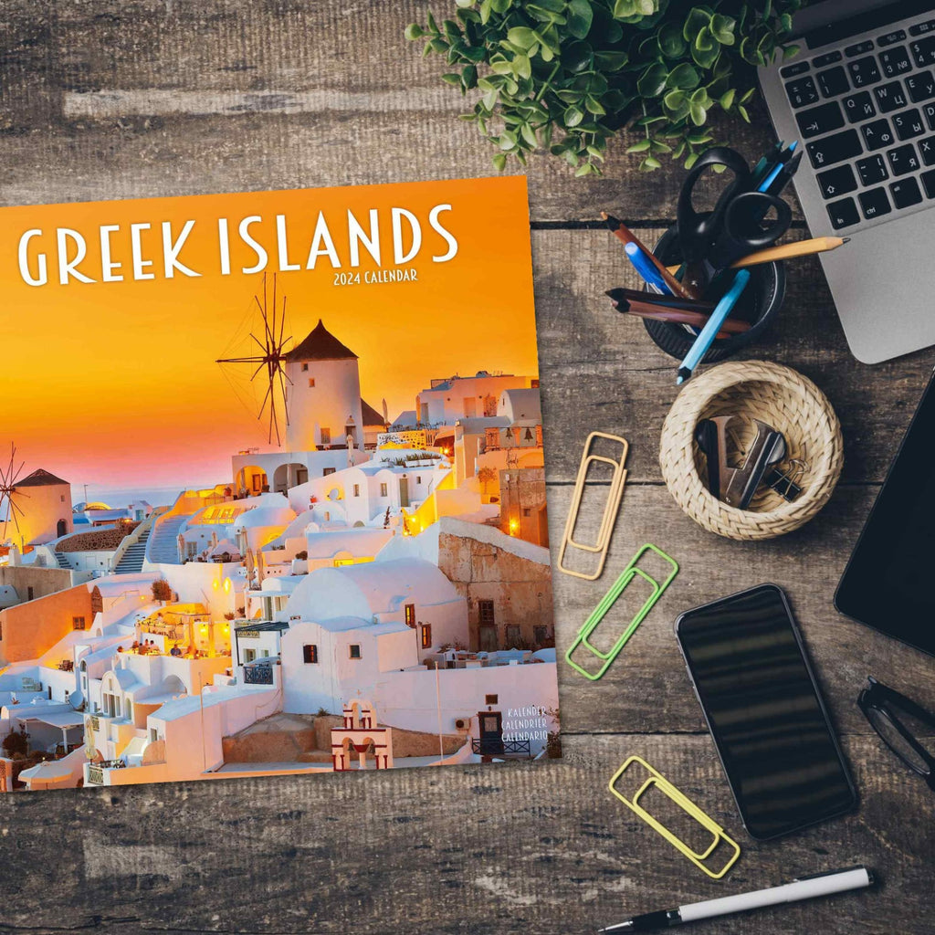 Greek Islands Wall Calendar 2024