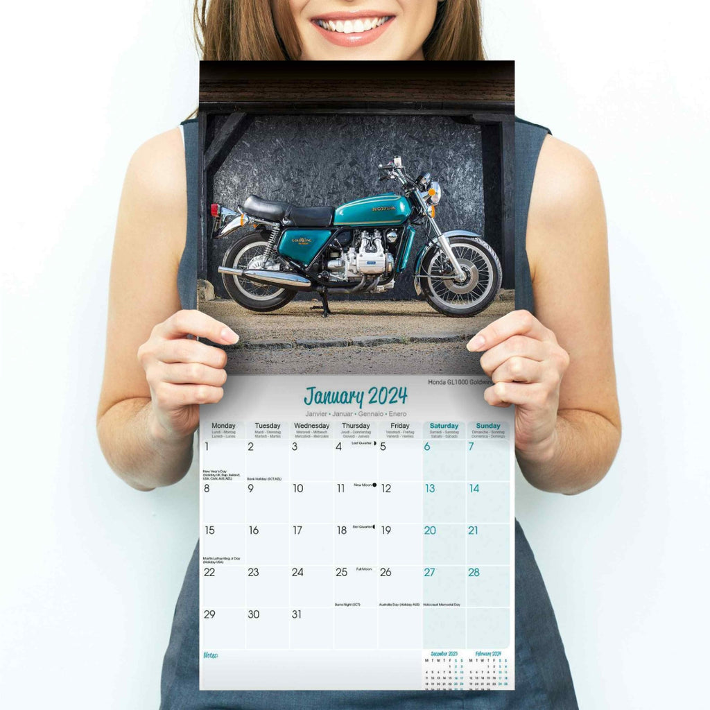 70'S Superbikes Wall Calendar 2024