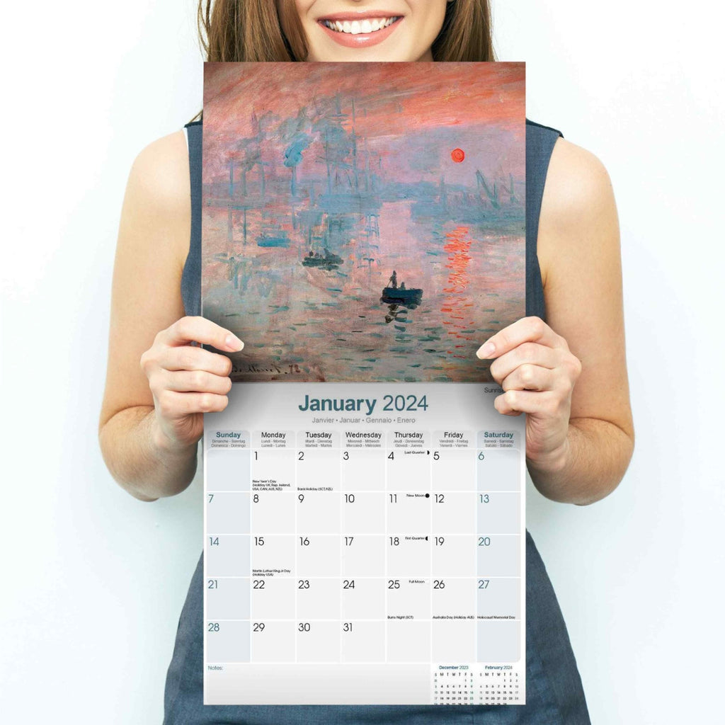Monet Wall Calendar 2024