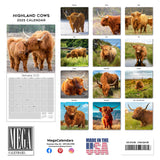 Highland Cows Calendar 2025