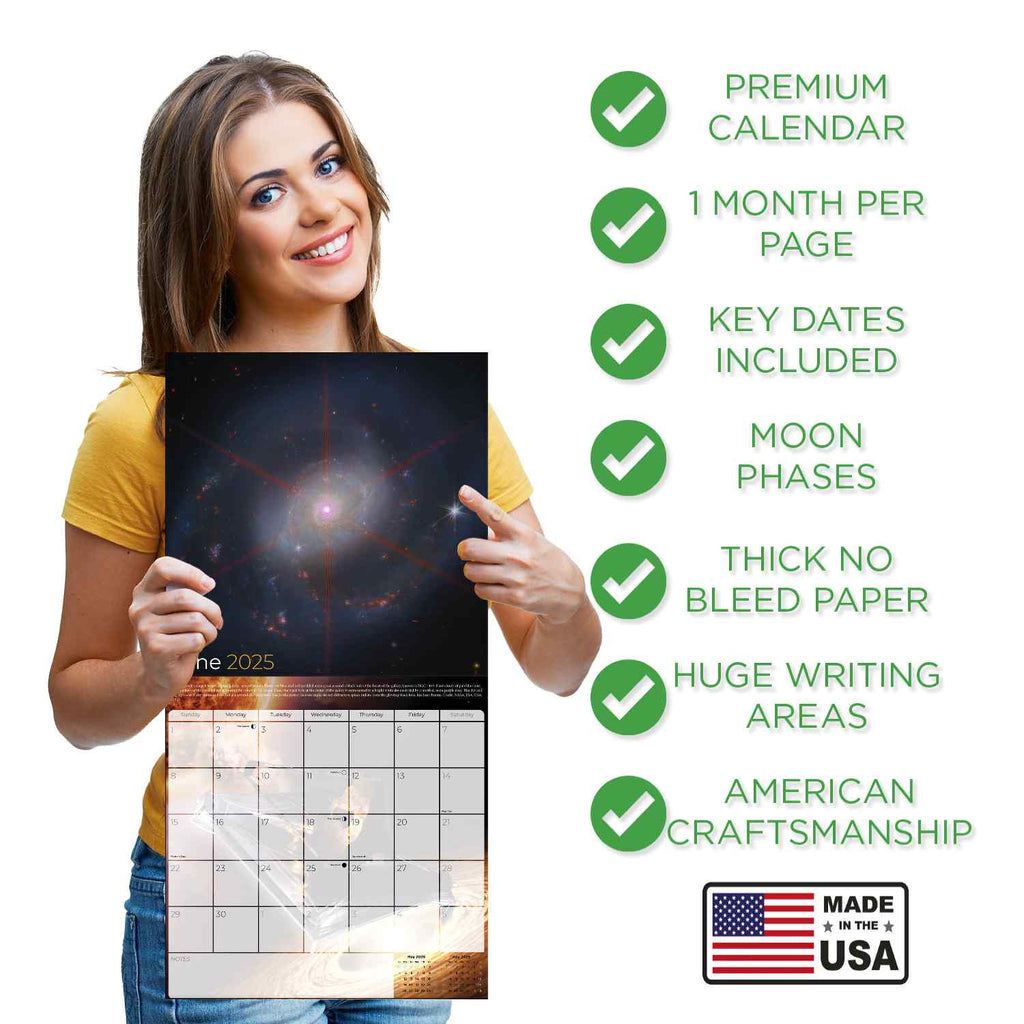 Webb Discoveries Wall Calendar 2025