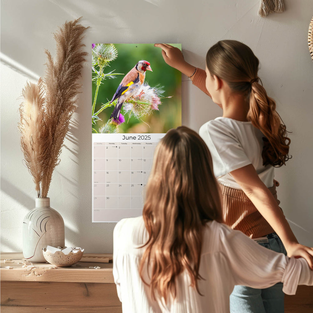 Garden Birds Wall Calendar 2025
