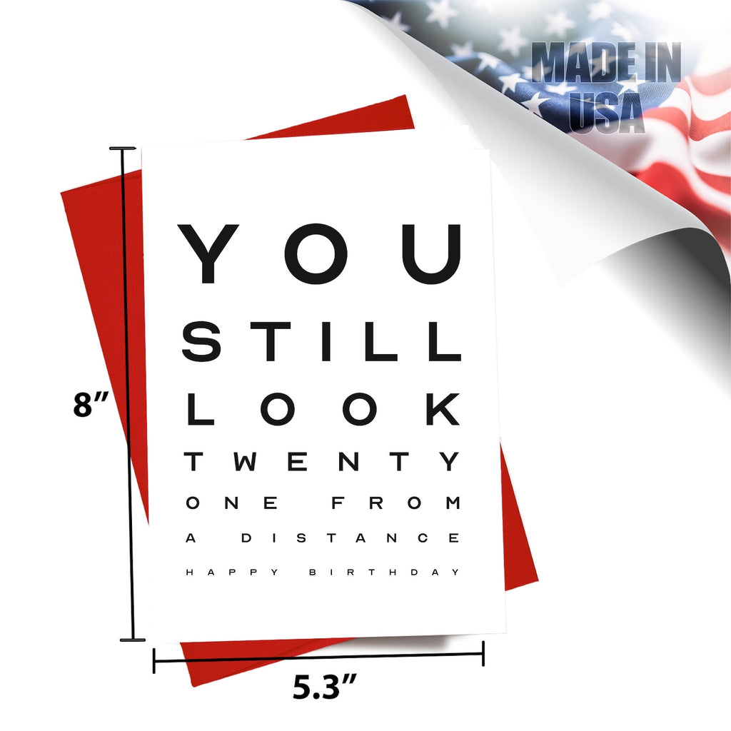 You Still Look 21 Birthday Greeting Card — Funny & Humorous Birthday Card