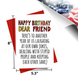 Happy Birthday Dear Friend Greeting Card — Sentimental Birthday Card for Best Friend
