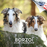 Borzoi Wall Calendar 2026