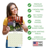 Boston Terrier Wall Calendar 2026