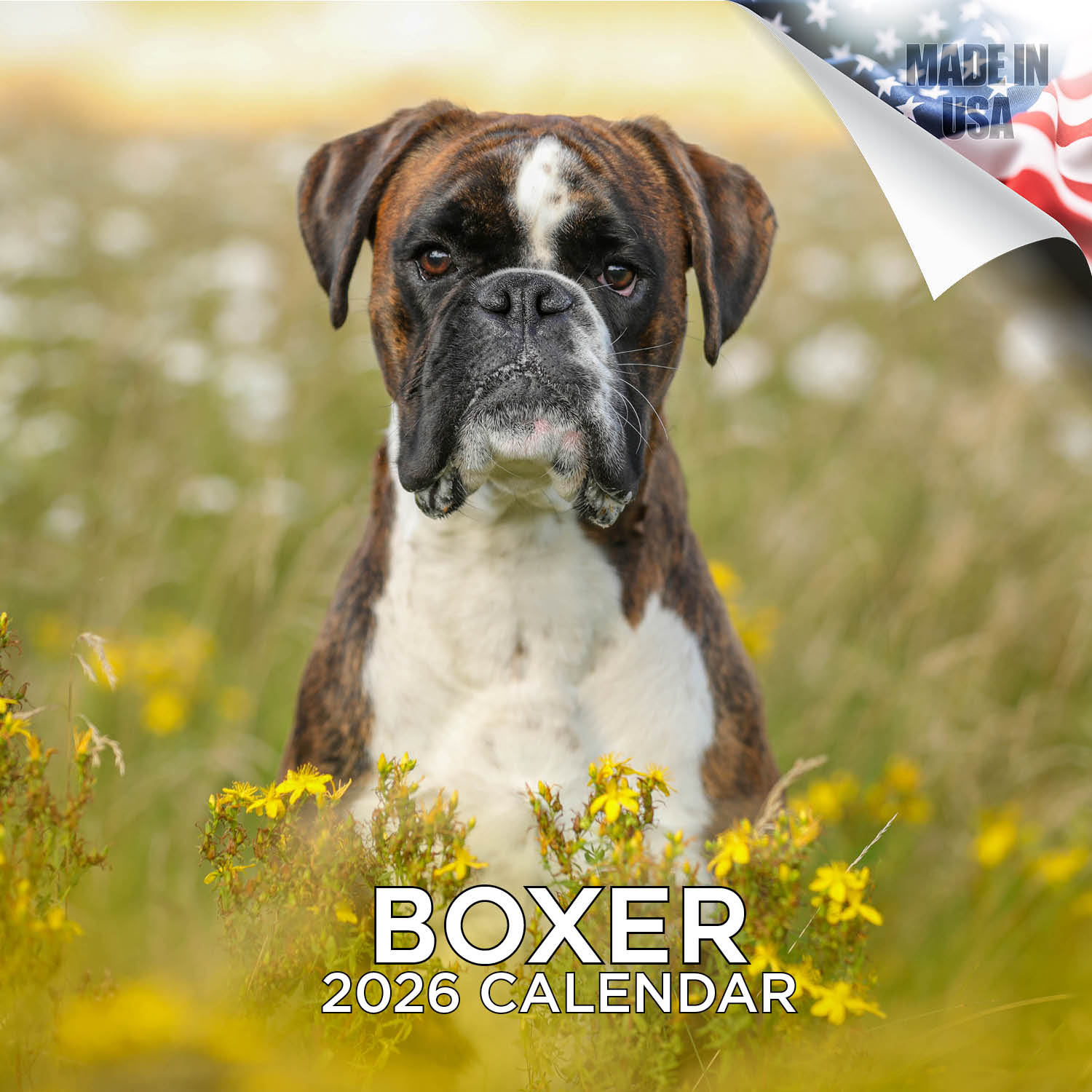 Boxer Wall Calendar 2026