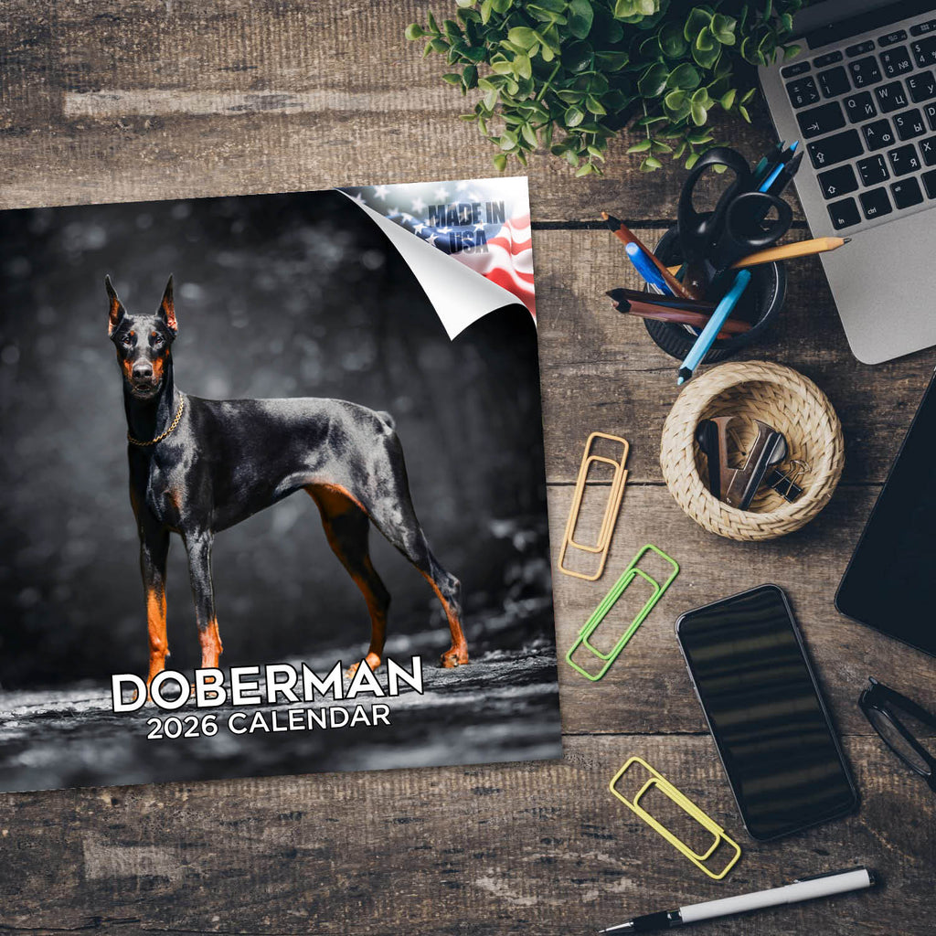 Doberman (US) Wall Calendar 2026