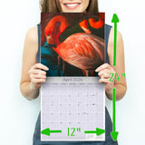 Flamingo Wall Calendar 2026
