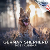 German Shepherd Wall Calendar 2026