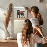 Chocolate Lab Retriever Wall Calendar 2026
