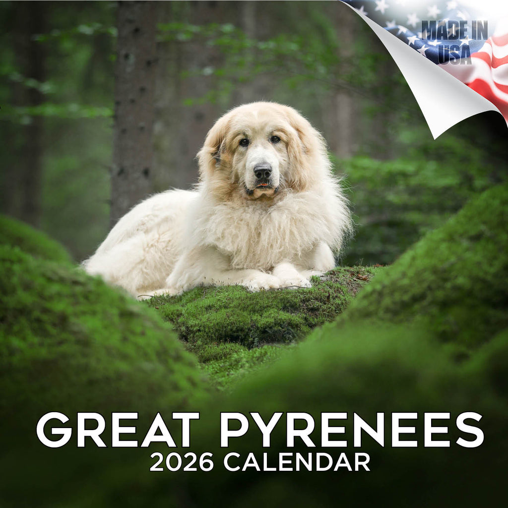 Great Pyrenees Wall Calendar 2026