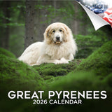 Great Pyrenees Wall Calendar 2026