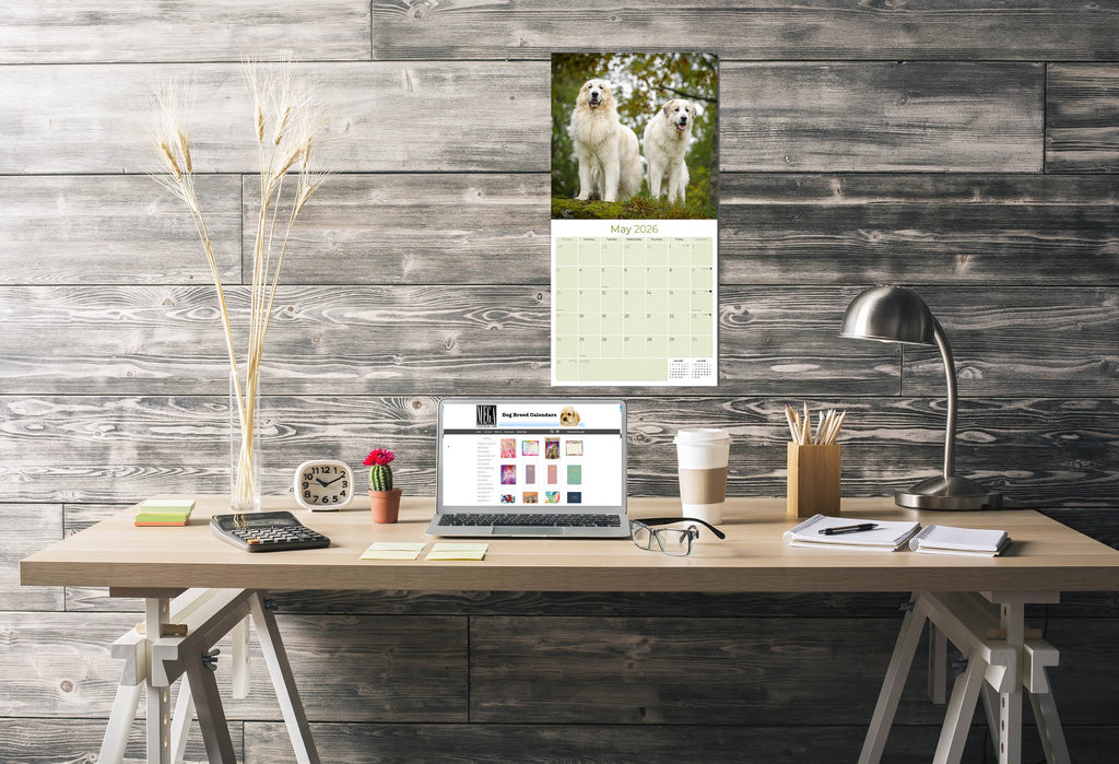 Great Pyrenees Wall Calendar 2026