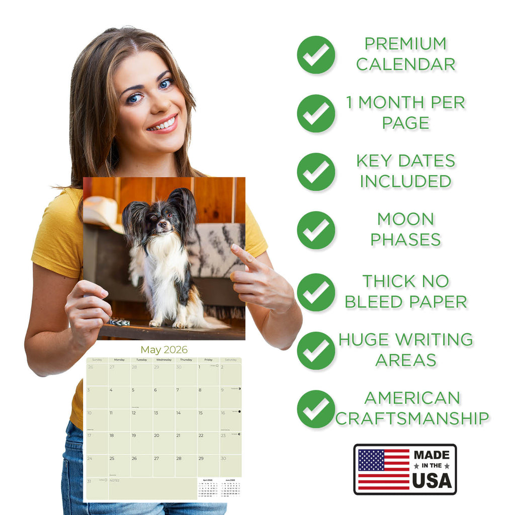 Papillon Wall Calendar 2026