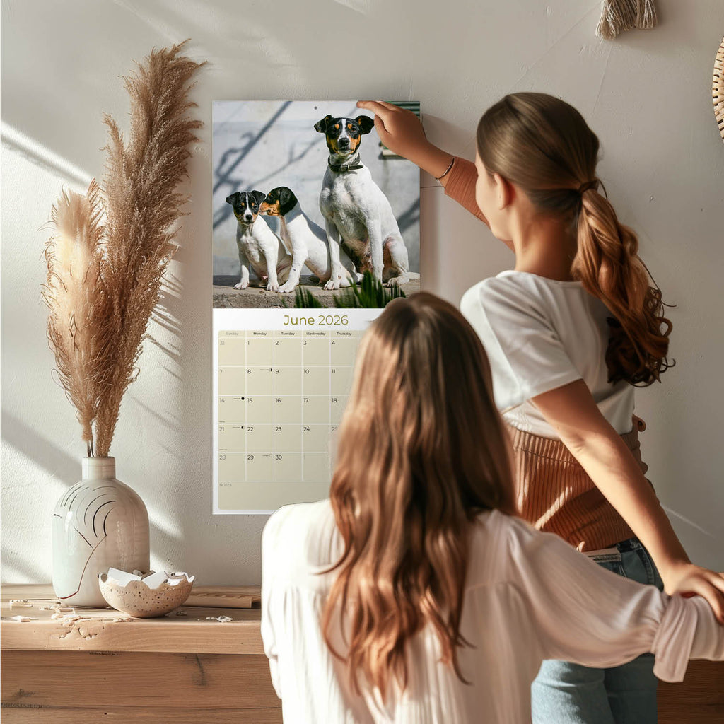 Rat Terrier Wall Calendar 2026