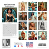 Retro Pin Ups Wall Calendar 2026