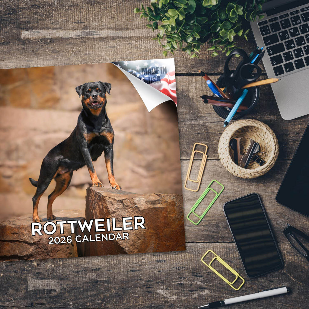 Rottweiler Wall Calendar 2026