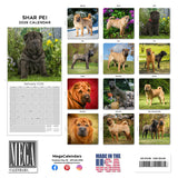 Shar Pei Wall Calendar 2026