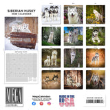 Siberian Husky Wall Calendar 2026