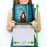 Staffordshire Bull Terrier Wall Calendar 2026