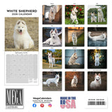 White Shepherd Wall Calendar 2026