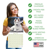 White Shepherd Wall Calendar 2026