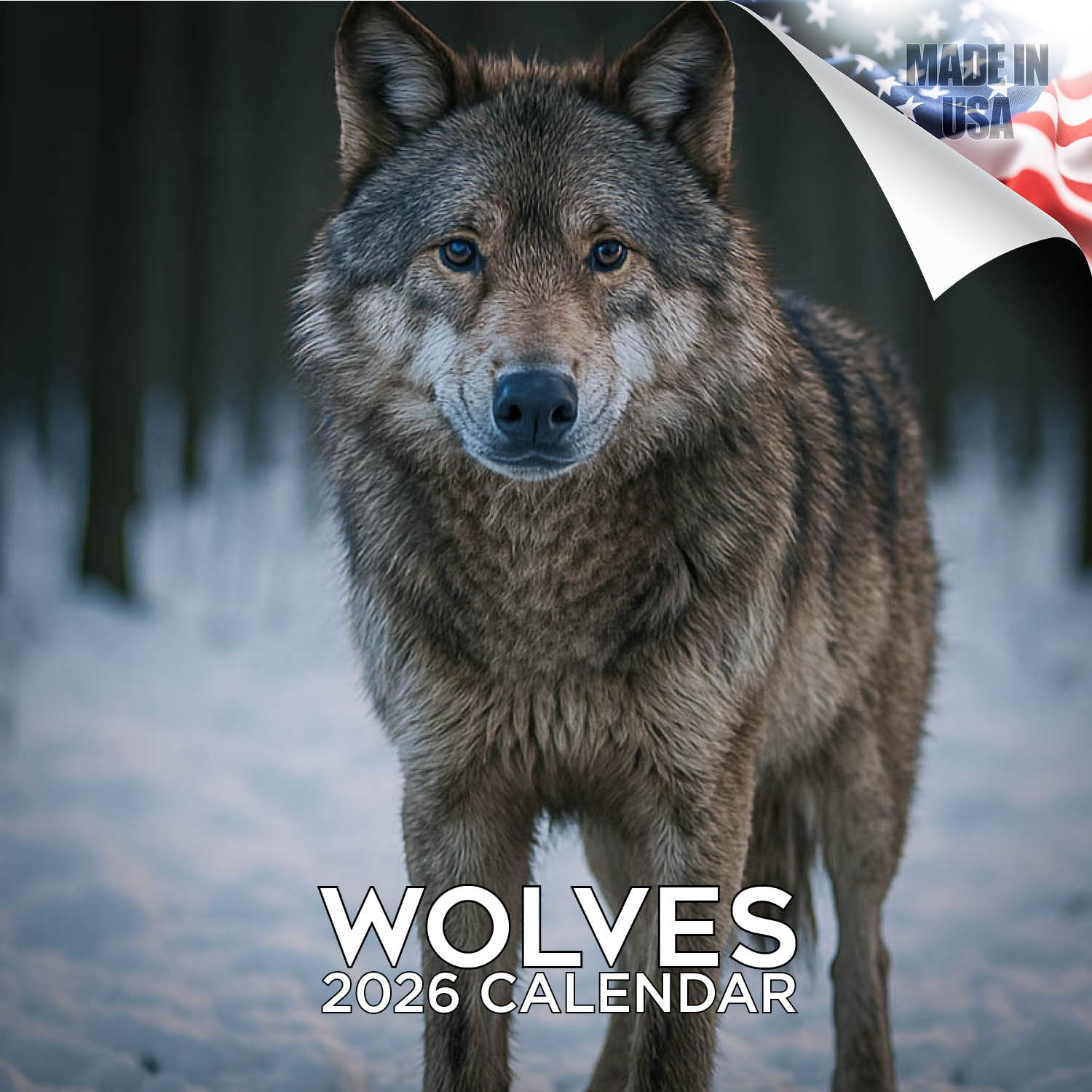 Wolves Wall Calendar 2026