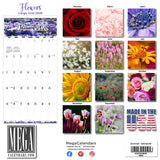 Flowers Large Grid Calendar 2026