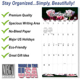 Flowers Large Grid Calendar 2026