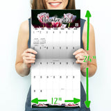 Flowers Large Grid Calendar 2026
