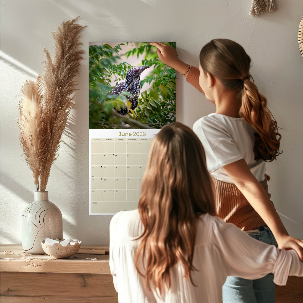 Garden Birds Wall Calendar 2026