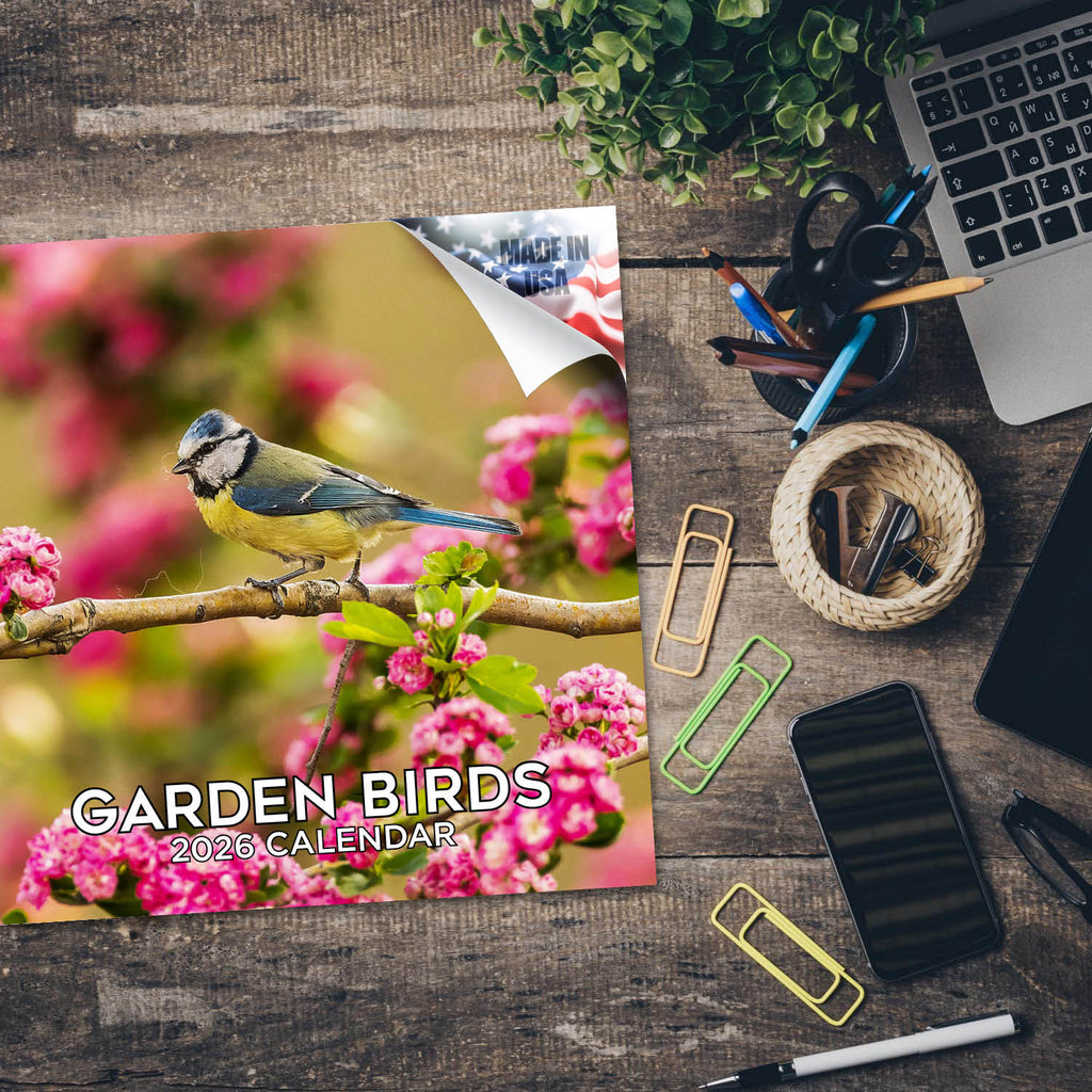 Garden Birds Wall Calendar 2026