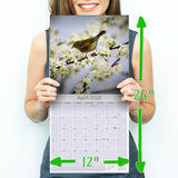 Garden Birds Wall Calendar 2026