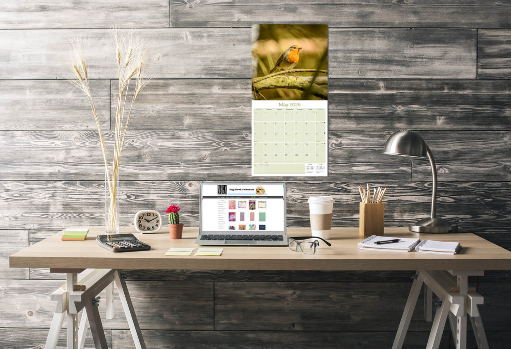 Garden Birds Wall Calendar 2026