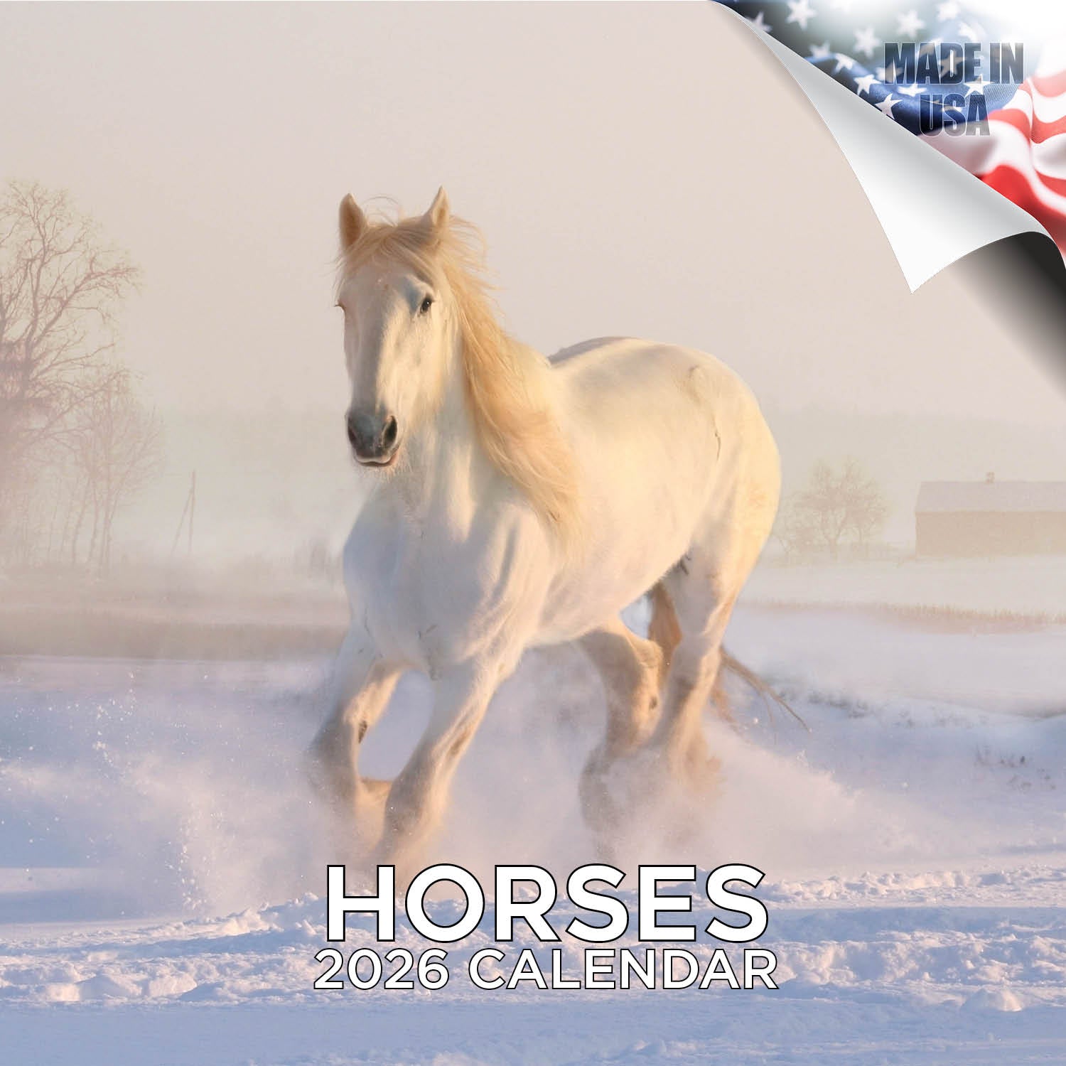 Horses Wall Calendar 2026