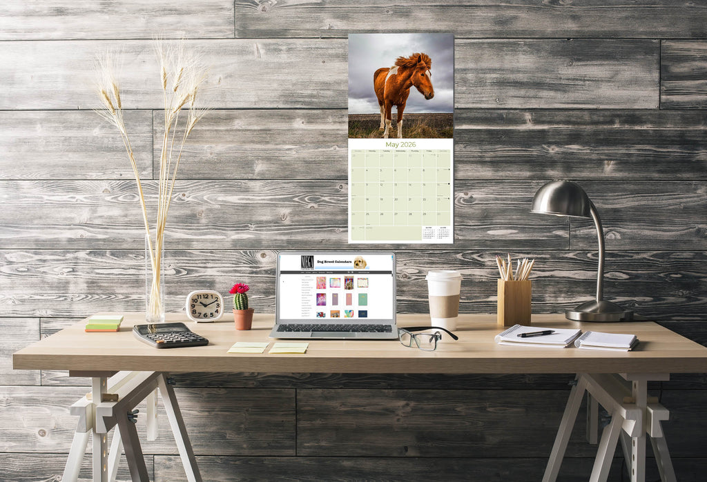 Horses Wall Calendar 2026