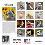 Cockatiels Wall Calendar 2026