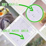 Cockatiels Wall Calendar 2026