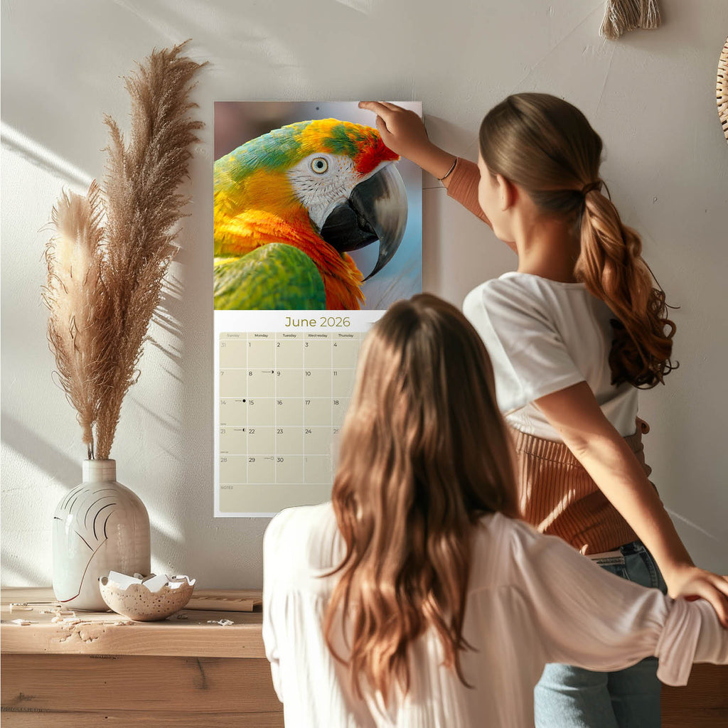 Macaws Wall Calendar 2026