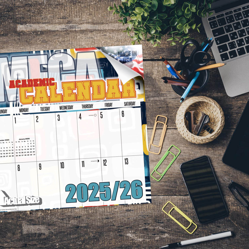 Patterns Academic Wall Calendar 2025 2026