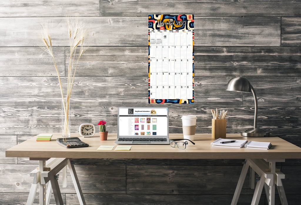 Patterns Academic Wall Calendar 2025 2026