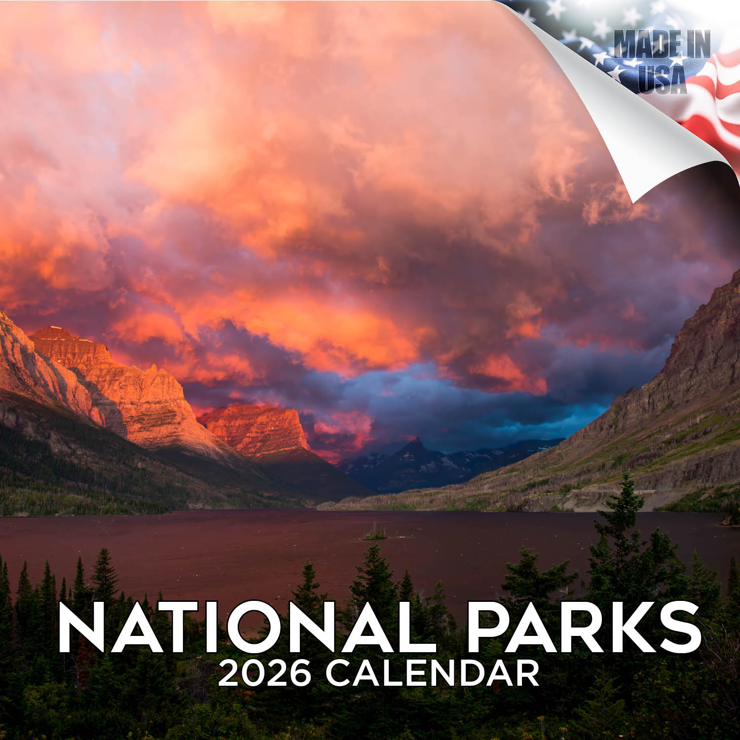 National Parks Wall Calendar 2026
