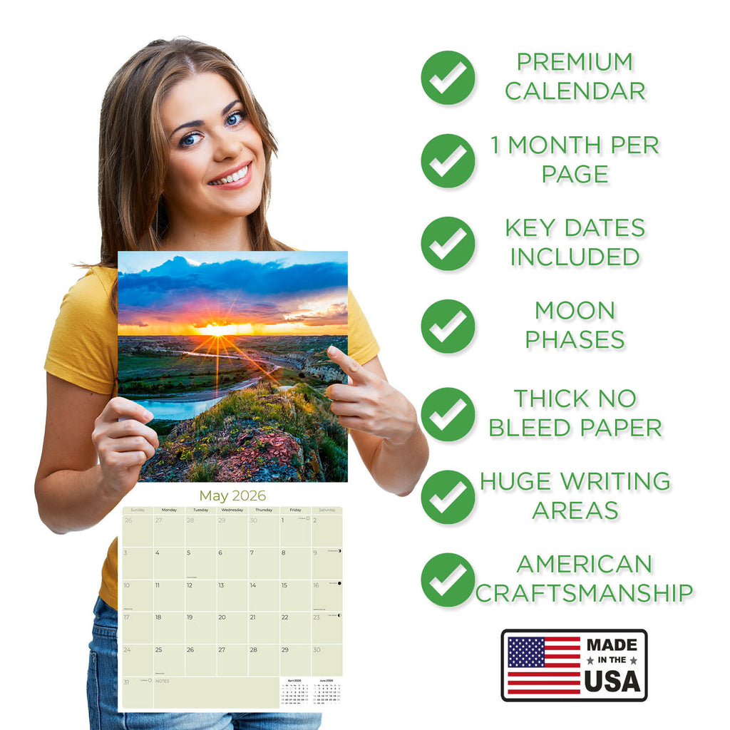 National Parks Wall Calendar 2026