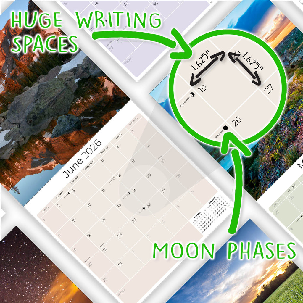 National Parks Wall Calendar 2026