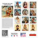 Vintage Pin Ups Wall Calendar 2026